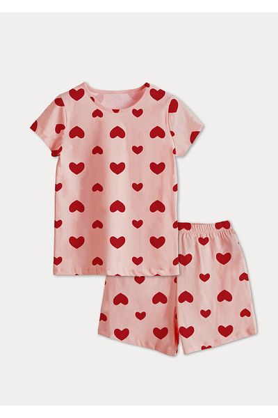 DFN Kids 4,5,6,7,8,9,10 Years Old Girl's Summer Top-Top Set