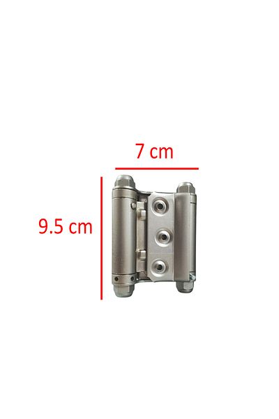 Badem10 Balamă pentru ușă batantă cu două direcții (1 pereche) Balamă de culoare satinată cu arc nr. 29 Balamă de cowboy