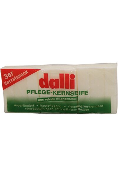 Dalli Set of 3x Natural soap, Dalli, 125 g, White