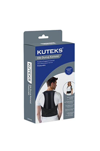 Kuteks Postureks Balenli Dik Duruş Korsesi - Ayarlanabilir Bedenli