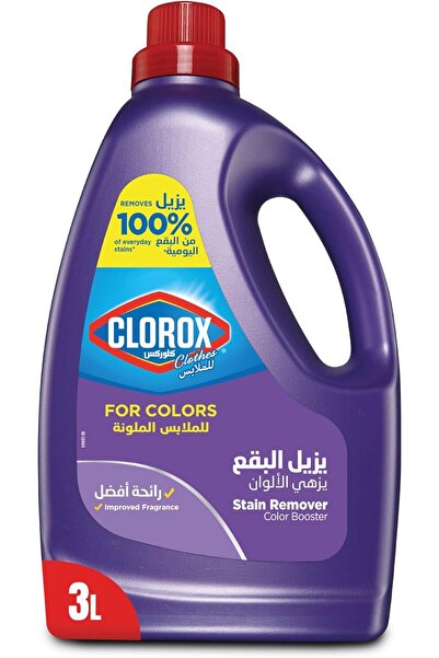 Clorox Color Enhancing Liquid Stain Remover for Colored Clothes, 3 Liters