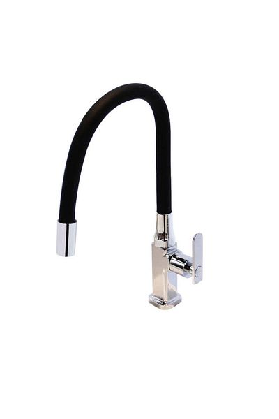 topaqua Solo Fex Cold Or Hot Water Kitchen Sink Faucet, Black