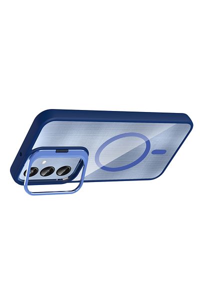 GRABONO Galaxy S24 Case Lens Protection Hard Tpu+Pc Transparent Can Be Used as a Gift and Stand