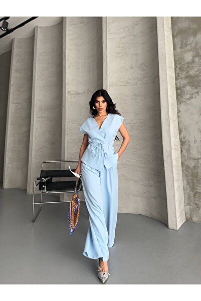 ZF BUTİK Costum cu vestă cu șireturi