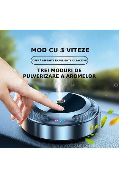 Sofia Concept Difuzor Auto Aromaterapie Premium 3 Uleiuri Esentiale Sofia CONCEPT®, 3 Viteze, Tehnologie AI, Black