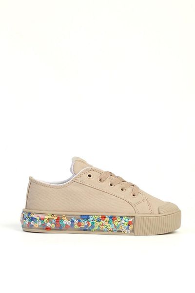 Benetton ® |   Candy Smile Beige Children's Sports Shoes Bn-32124