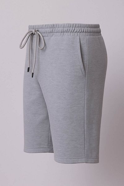 trender Pantaloni scurți pentru bărbați din bumbac pieptănat gri 5900