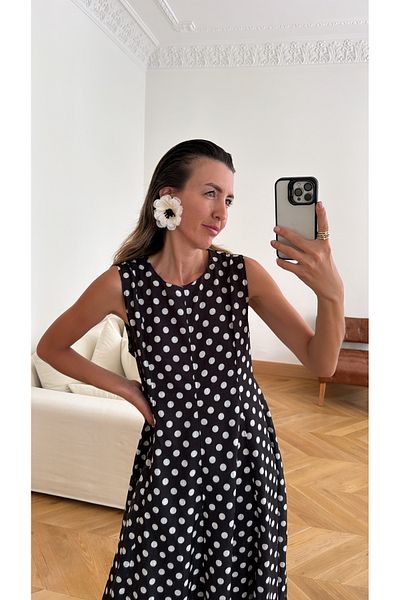 popcouturetr Maxi Linen Bead Earrings