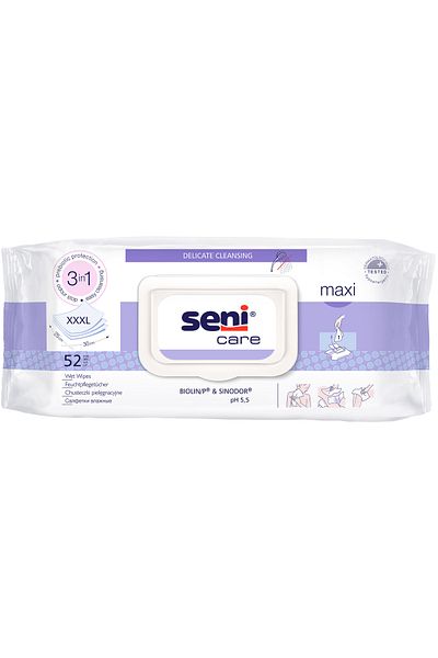 OEM Servetele umede Seni Care 25 x 30 cm, 52 buc