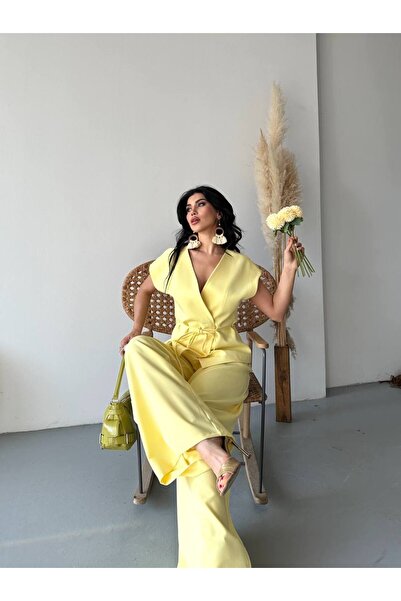 ZF BUTİK Tie-Up Vest Tie-Up Suit