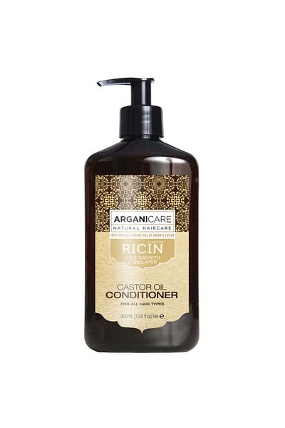Arganicare Balsam regenerant ultra-hrănitor cu ulei de ricin pentru toate tipurile de păr, Arganicare, 400 ml