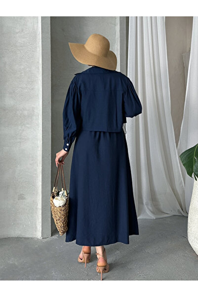 MD trend Women's Oversized Dress Bolero Double Suit