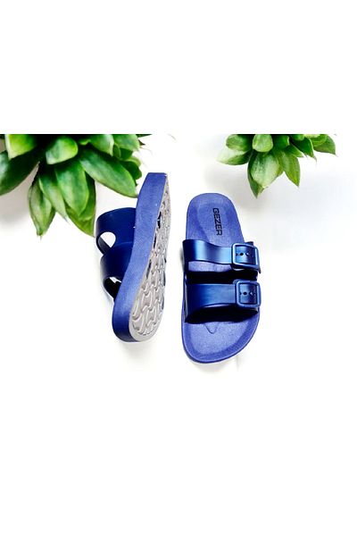 GEZER Double Buckle Adjustable Comfortable Sole Beach, Sea, Pool Slippers