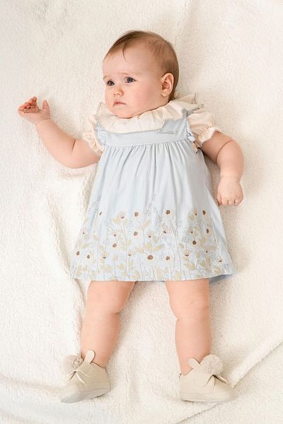 Baby Animals Baby Girl Girl Kid Birthday Party Wedding Dress Short Sleeve Ruched Lined Romper