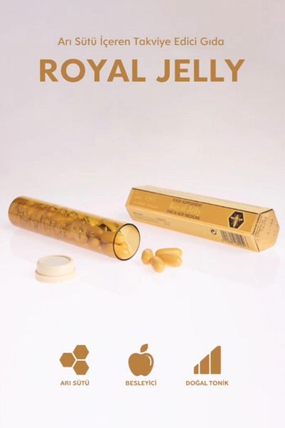 Marnys Royal Jelly 30 Capsules Bee Milk Containing Food Supplement