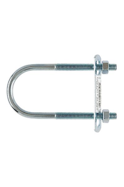 ACE Zinc Plated Durable Threaded Clamp U-Bolt Silver 4-3/16inch
