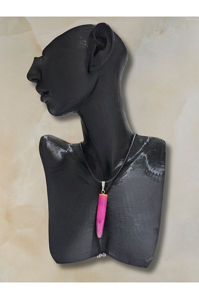 HobiHub Natural Pink Agate Necklace – Stone That Provides Love and Emotional Balance