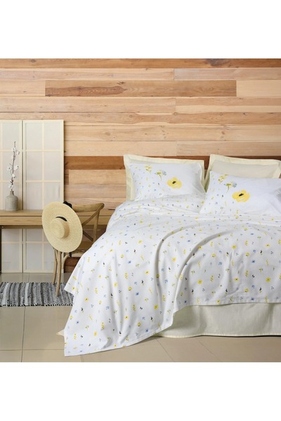 Cotton Box SWEET Tek Kişilik Pike Takımı DOLCE Sarı