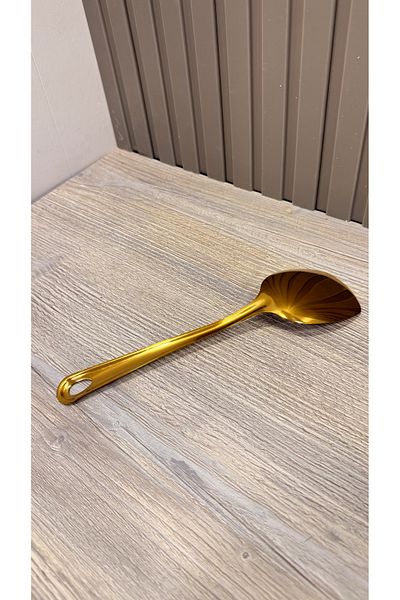 Snow Homs Gold Stainless Steel 21 cm Gold Spatula 1 Piece Multi-Purpose