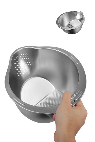 wise tree Multi-Purpose Rice Fruit Pasta Strainer Stainless Steel Strainer