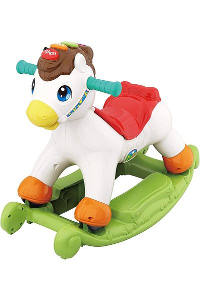 Moon My Pony Kids Toy 2in1 Rideon Rolling + Rocking Horse Baby Rocker Toy for Girls and Bo