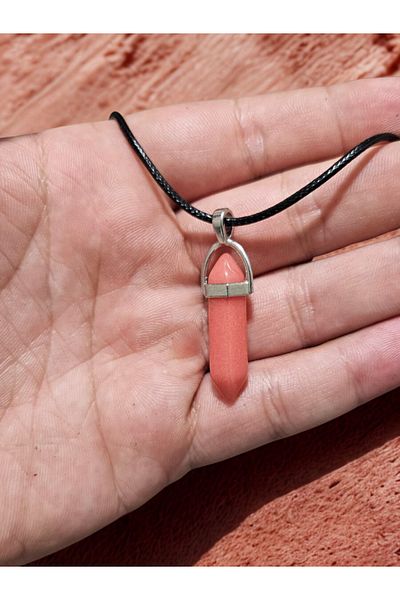 HobiHub Natural Rose Quartz Pendant – Love and Compassion Stone, Heart Chakra Balancer