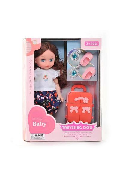 rexa Traveling Doll – with Suitcase & Accessories Set