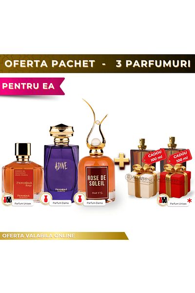 lattafa Rouge + Adine + Rose de Soleil + 2x Perfume Gift