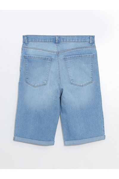 LC Waikiki LCW Narrow Fit Γυναικεία Jean Shorts Μόδα