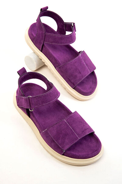 SOHO Purple Suede Women's Sandals 20696