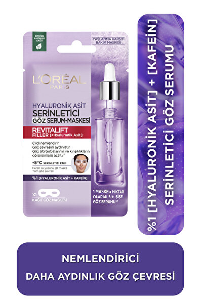 L'Oreal Paris Revitalift Filler Serinletici Göz Serum Maskesi