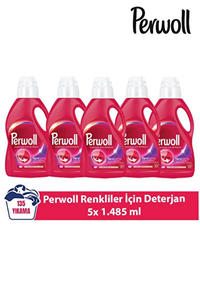 Perwoll Yenileme Renkliler 5x 1.485 ml 135 Yıkama