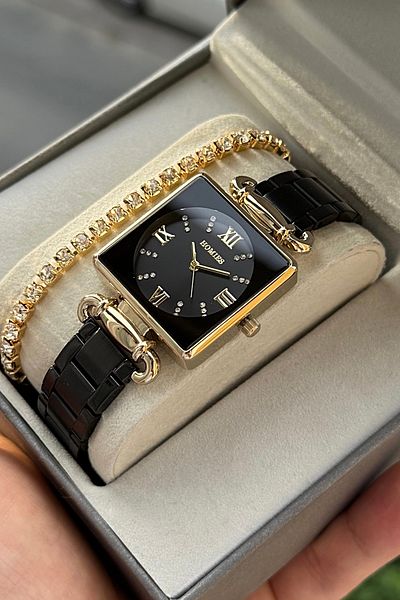 Homies Women's Wrist Watch Original Gift Box and Bracelet Gift - Hm 27156097