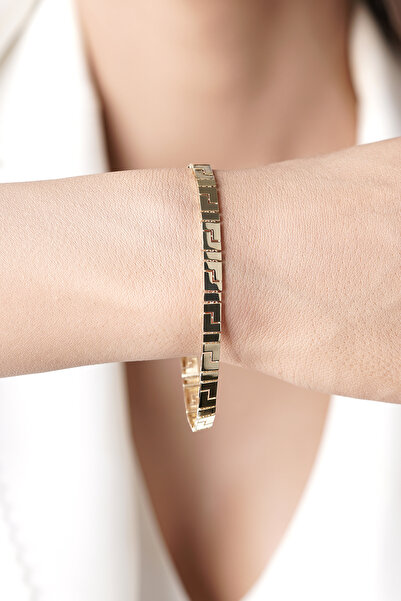 Fiyonk Kuyumculuk 14 Ayar Altın Greek Bileklik – Klasik Motiflerin Modern Yorumu