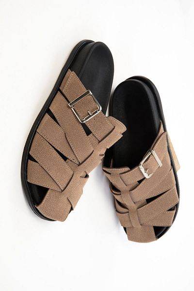 SOHO Γυναικείες παντόφλες Mink Suede 20700
