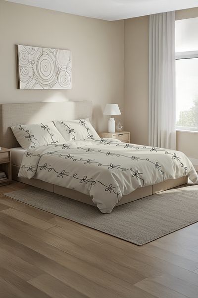 Trendyol Collection White-Black Double Duvet Cover Tphss25Ckn00013