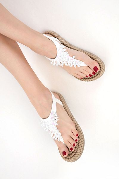 SOHO White Women's Sandals 20594