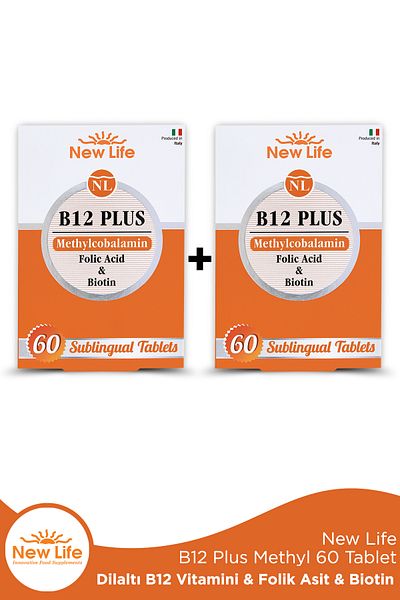 New Life B12 Plus Methylcobalamin 60 Under Tongue Tablet 2-Pack