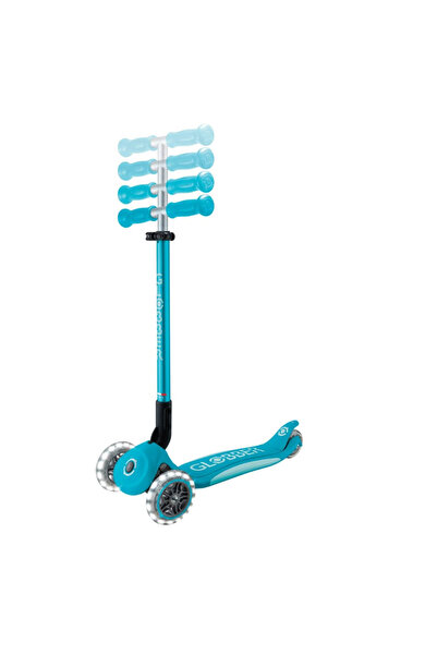 Globber Elite Deluxe Işıklı Scooter Mavi 439-605