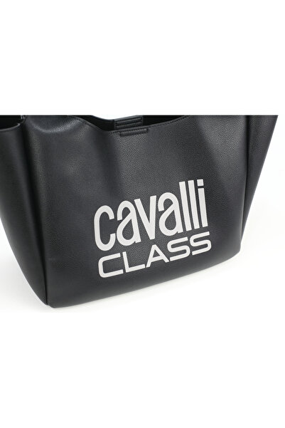 Class Roberto Cavalli Nákupní taška, kabelka, ARIANNA, černá barva