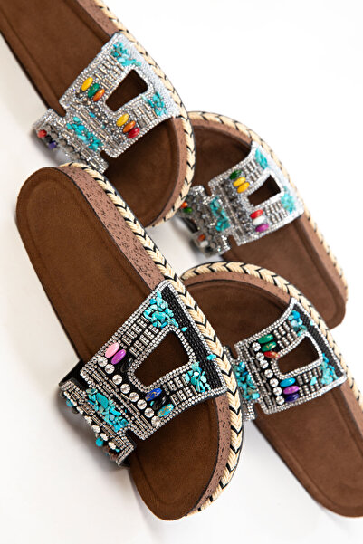 SOHO Papuci negri pentru femei 20705