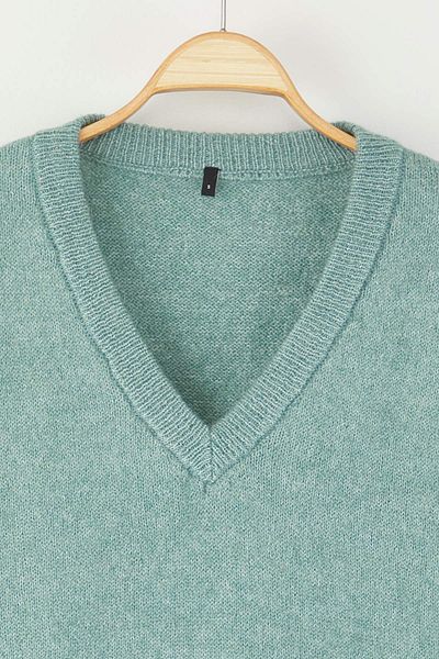 Trendyol Collection Mint More Sustainable Pulover din tricot din fire premium din amestec de lână de alpaca TWOAW26KZ00000