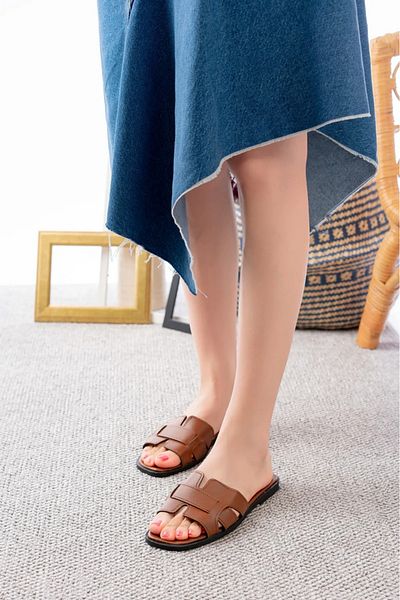 PNR TERLİK Women's Summer Beach Street Home Indoor Slippers