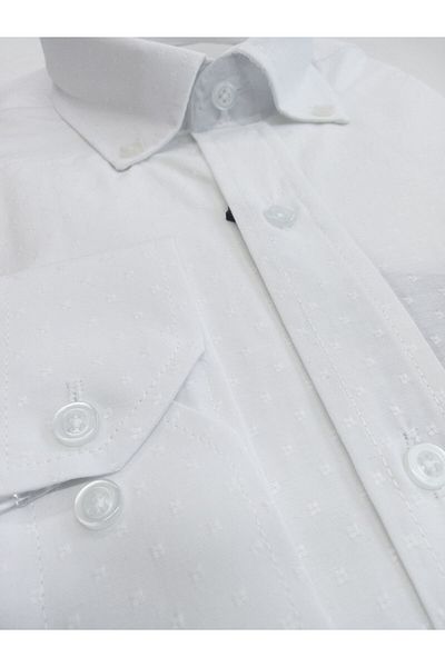 ATİLLA ÖZER Classic Loose Comfortable Cut Single Pocket Cotton 100% Cotton Sweat Absorption Long Sleeve