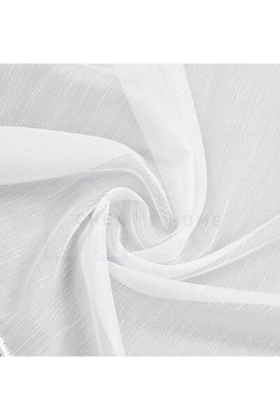 cheap's home Bamboo Slub Lurex Does Not Crease, Does Not Iron, Sparse Pleat (1/2) High Quality Tulle Curtain - Honeycomb Top