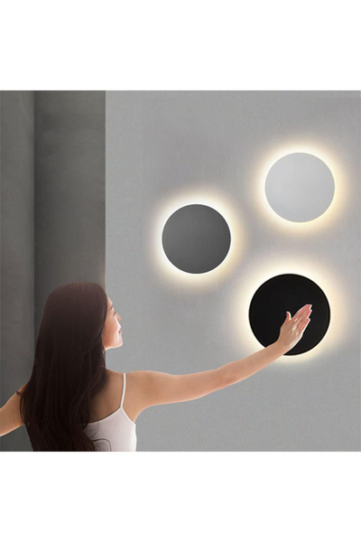 Hero Led HL-5611 10W 19,5 CM Dokunmatik Duvar Aplik Modern Duvar Lambası 3 Renk Duvar Aydınlatması