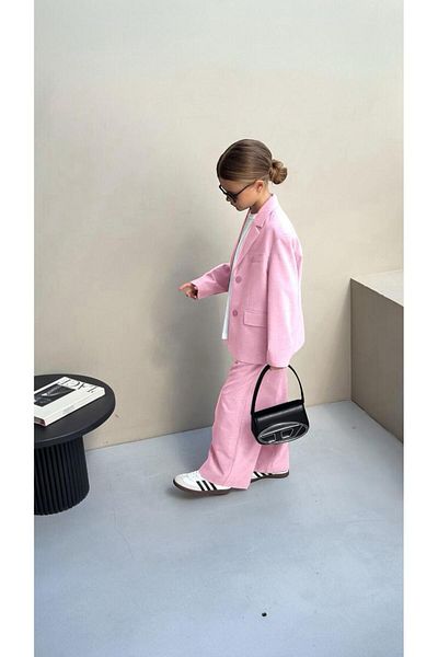 Magu Girls Oversized Blazer Jacket and Pants Set – 2-Piece Set, Stylish and Modern