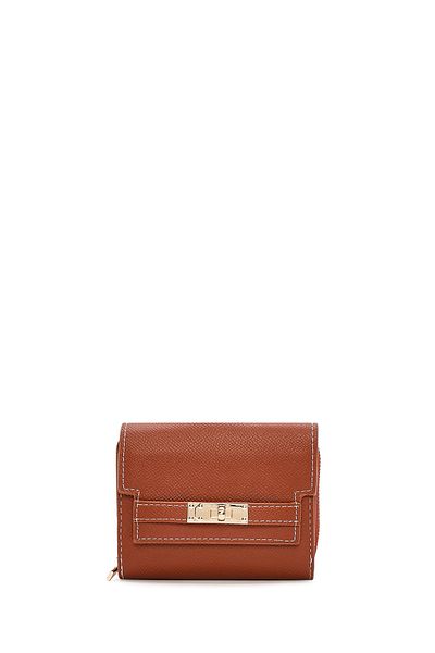 Derimod Women's Tan Printed Wallet 000A2D5619Cv