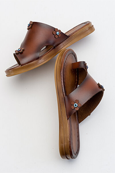 Lively Stylish Δερμάτινες σαγιονάρες Angela