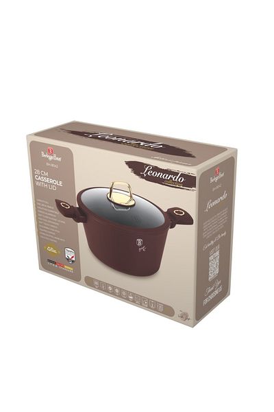 Berlinger Haus Pot With Lid 28 Cm, 6.1 Liters Leonardo Collection Bh 8042
